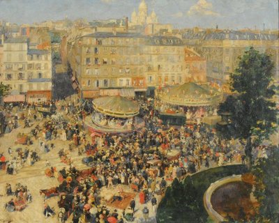 La Place Pigalle el 4 de julio en Place Pigalle de Andre Devambez